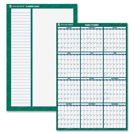 At-A-Glance At A Glance AAGPM31028 32 x 48 in. Vertical Wall Planner - Green AAGPM31028